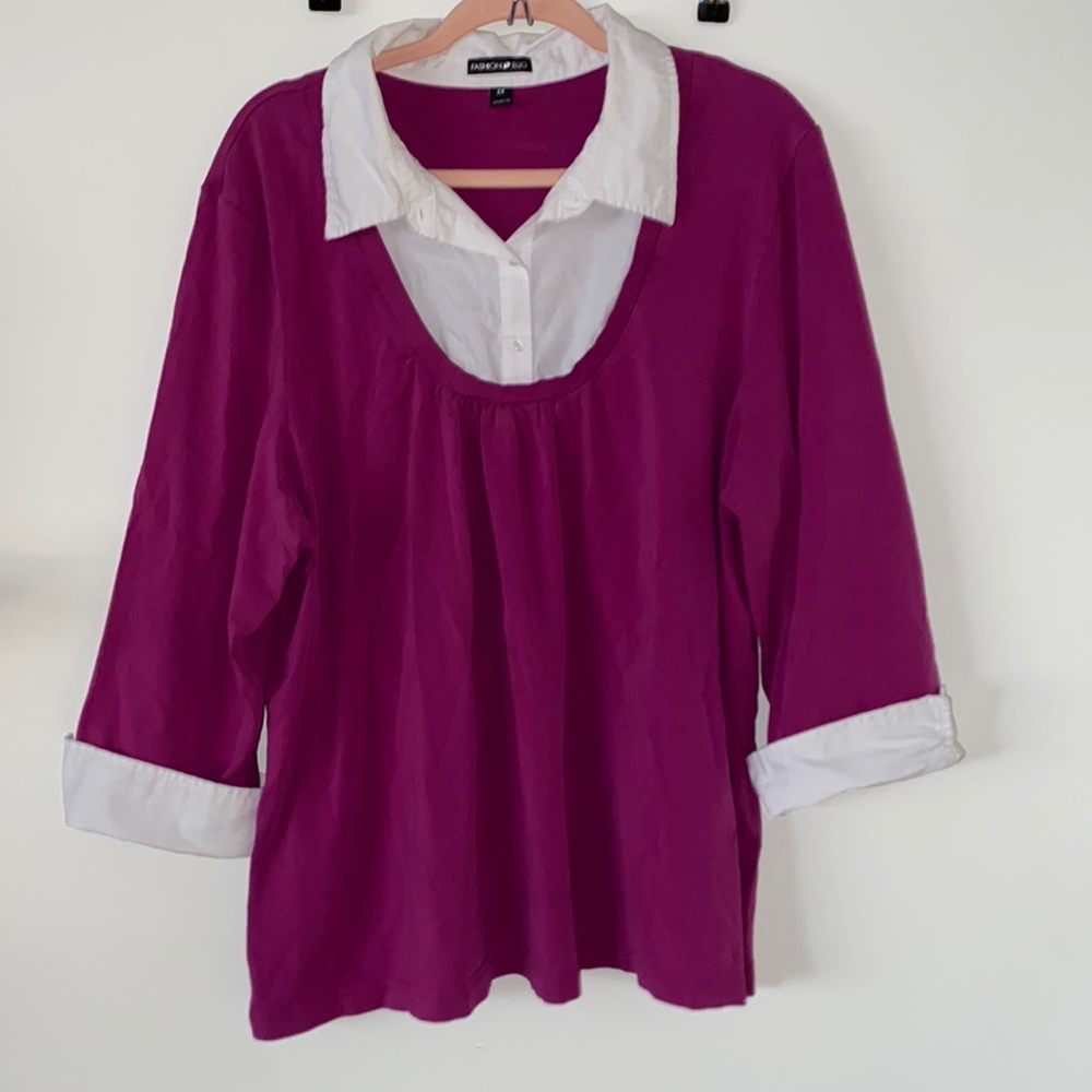 Layered Collar Top💐